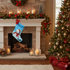 Personalized Snowman Christmas Stocking – Custom Name Holiday Decor