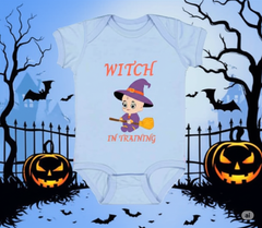 Witch in Training Baby Bodysuit – Halloween Onesie