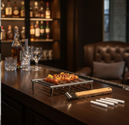 Detachable Steel Sausage Grill Rack