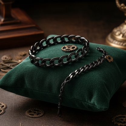 Stainless Sleek Cuban Bracelets Pair for Men and Women