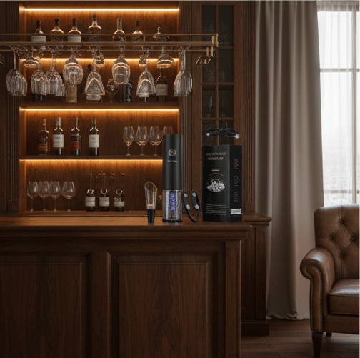 Marchpower Cordless Electric Wine Opener Kit with Accessories