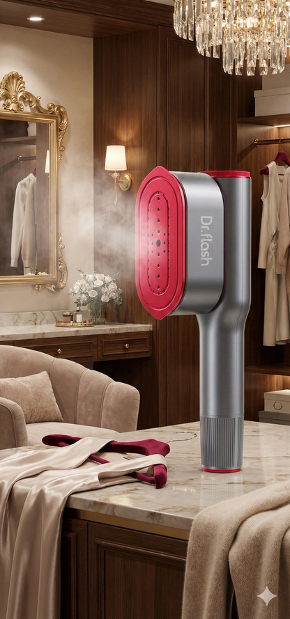 2-in-1 Handheld Steamer & Iron – 1200W Fast Heat-Up Travel Garment Steamer (15s Ready)