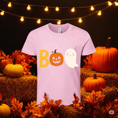 Spooky Vibes Kids Tee – Bella+Canvas 3001Y Halloween Shirt