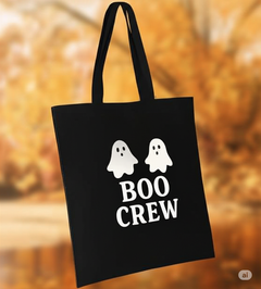 Boo Crew Halloween Cotton Tote – Port Authority BG1500, Ghost Carry Bag