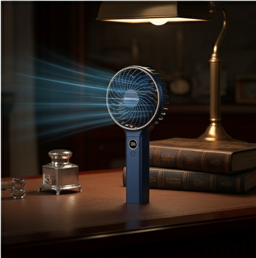 QuietBreeze 5000mAh Portable Desk Fan
