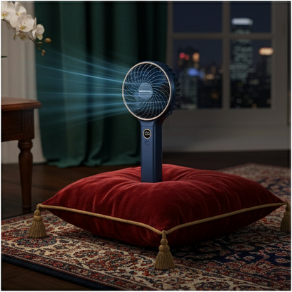 QuietBreeze 5000mAh Portable Desk Fan