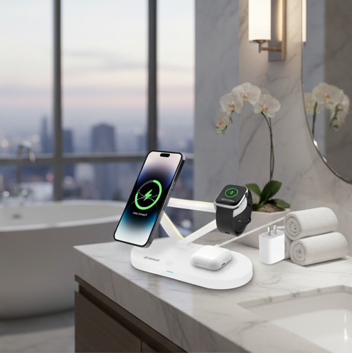 MAGNIPOWER 5-in-1 Multi-Device Charging Hub with Night Light