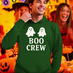 Boo Crew Halloween Hoodie – Gildan G185, Ghost Crew Pullover