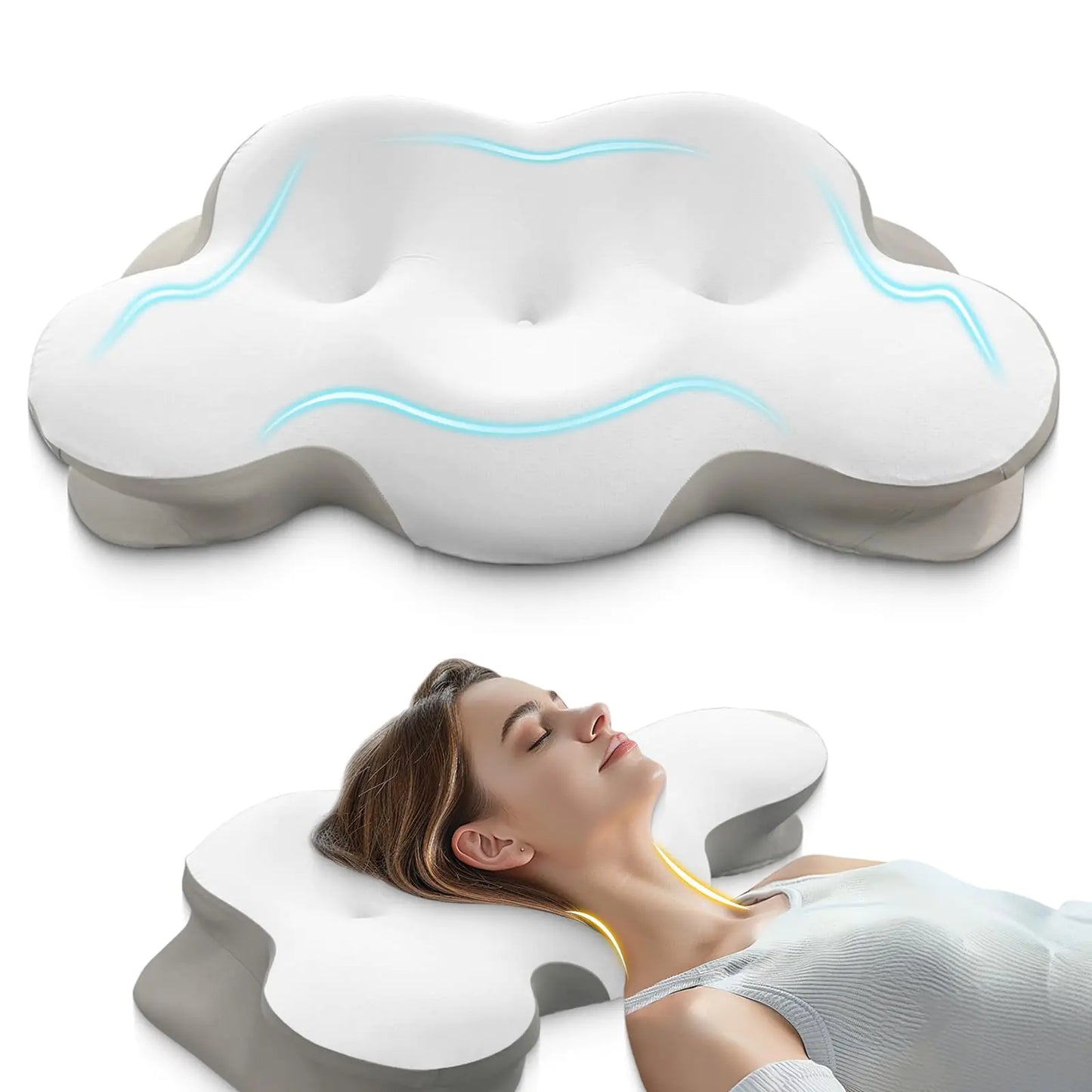 ErgoComfort Cervical Pillow for Neck Pain Relief