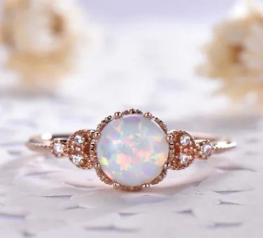 Lunar Glow Moonstone Ring for Women