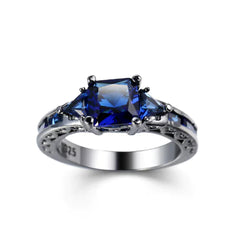 Geometric Opal Diamond Ring