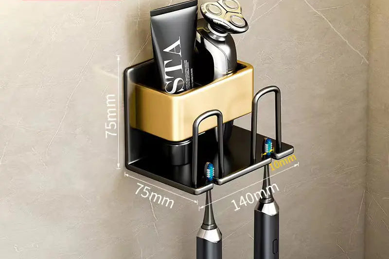 Bathroom Wall Organizer for Toothbrush & Cup