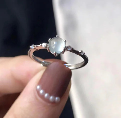 Elegant Chalcedony Opal Ring