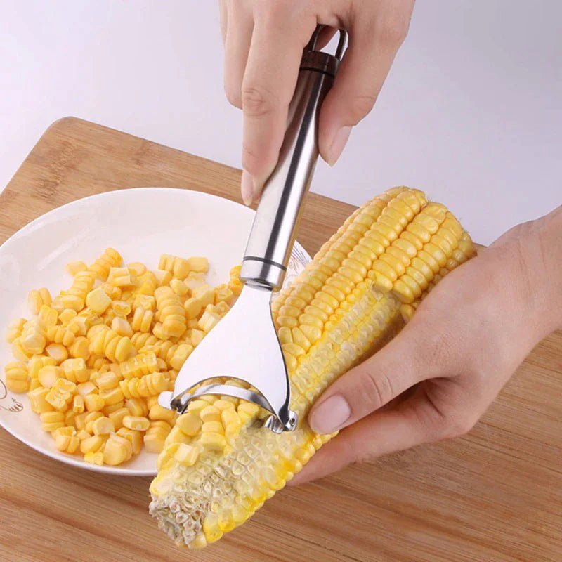 Dual Corn Kernel Stripper Tool Stainless Steel