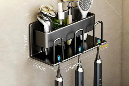 Bathroom Wall Organizer for Toothbrush & Cup