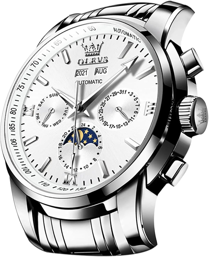 OLEVS Luxe Auto-Wind Men's Moon Phase Watch