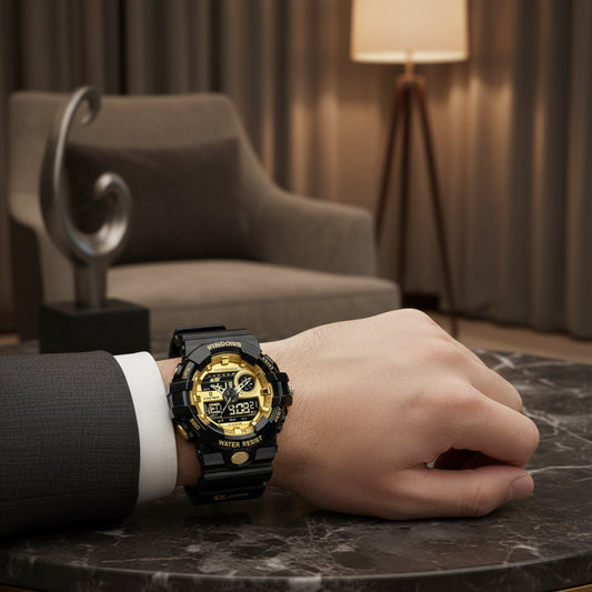 GoldVista Multi-Function Men's Watch