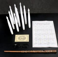 Magic Glow Floating Candles with Wand Remote – Flameless LED Halloween & Party Decor