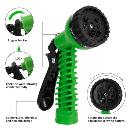 Heavy-Duty Expandable Garden Hose with Nozzle – 25FT to 100FT
