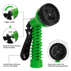 Heavy-Duty Expandable Garden Hose with Nozzle – 25FT to 100FT