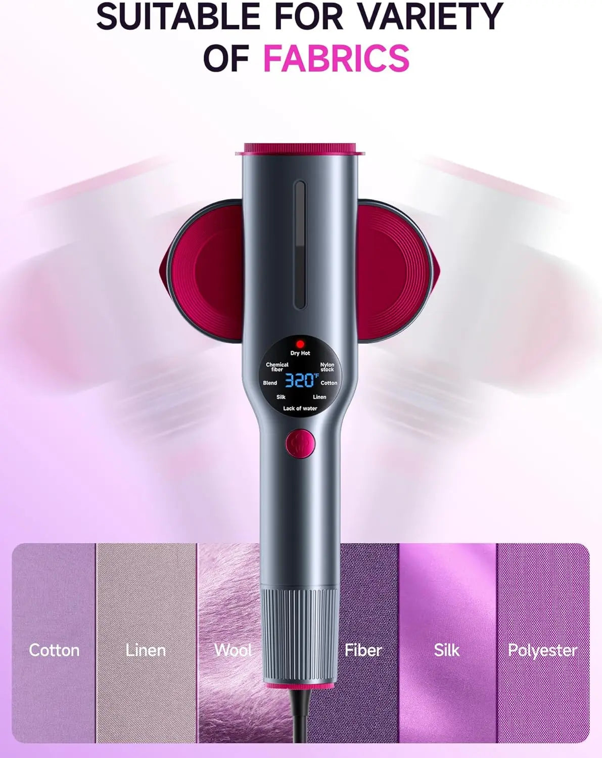 2-in-1 Handheld Steamer & Iron – 1200W Fast Heat-Up Travel Garment Steamer (15s Ready)