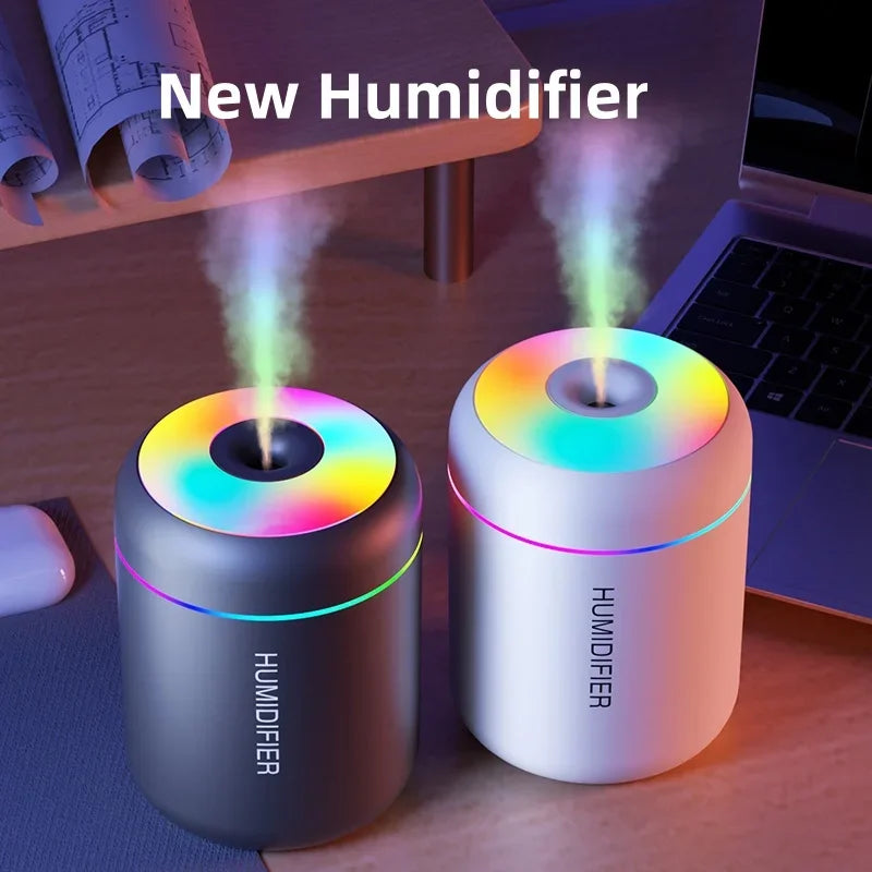 180ML Mini Ultrasonic USB Humidifier & Aroma Diffuser – Silent Mist Maker for Home, Car & Bedroom