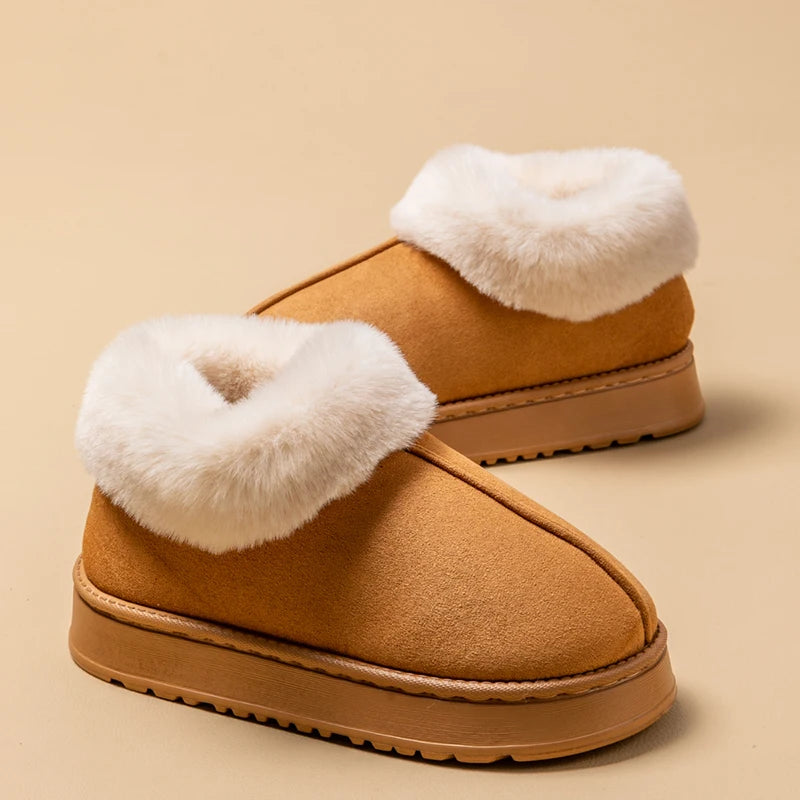 Women’s Winter Slippers – Plush Fleece Lined, Non-Slip Indoor House Shoes, Soft Sole | UniqSnaz