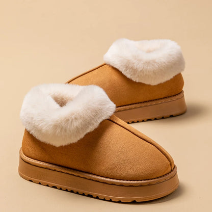 Women’s Winter Slippers – Plush Fleece Lined, Non-Slip Indoor House Shoes, Soft Sole | UniqSnaz