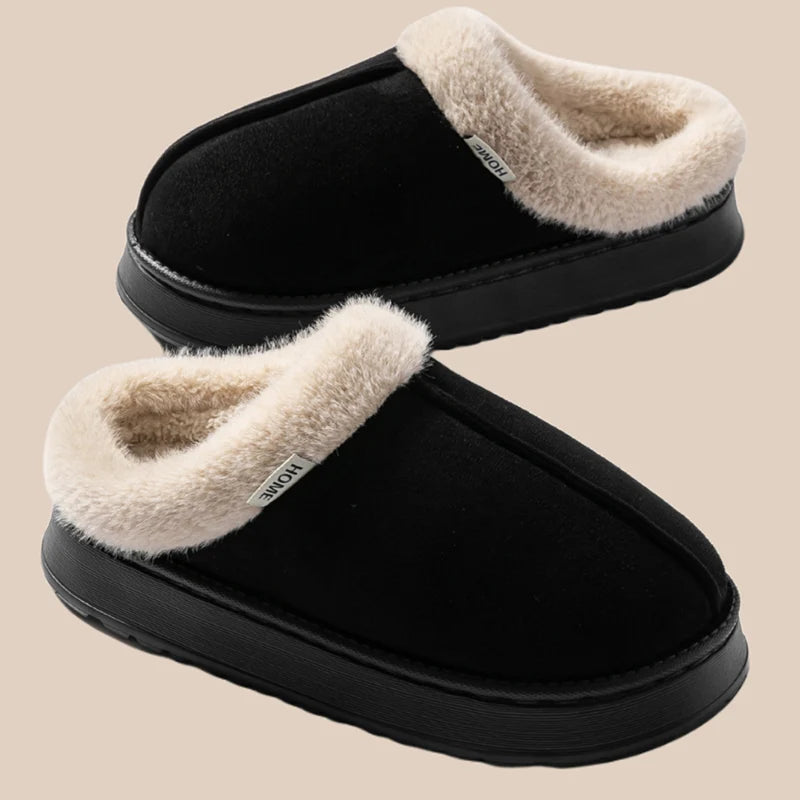 Women’s Winter Slippers – Plush Fleece Lined, Non-Slip Indoor House Shoes, Soft Sole | UniqSnaz
