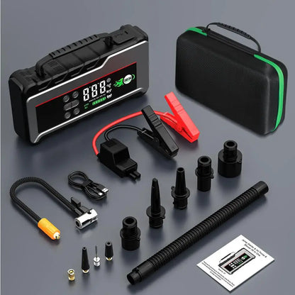 BSMOOM 7000A Car Jump Starter with 150PSI Air Pump – Portable Power Bank, Emergency Booster | UniqSnaz