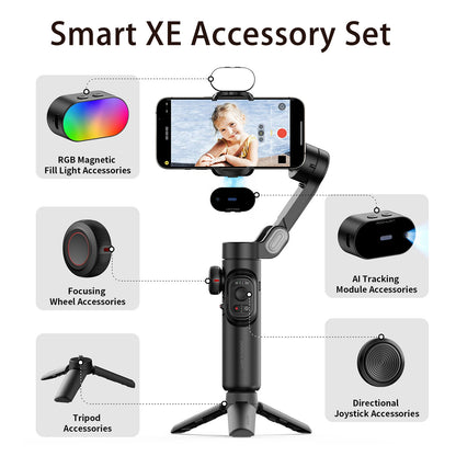 AOCHUAN Smart XE Accessory Set – Tripod, Fill Light & AI Tracking Module for Gimbal Stabilizer | UniqSnaz