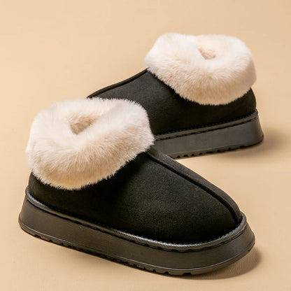 Women’s Winter Slippers – Plush Fleece Lined, Non-Slip Indoor House Shoes, Soft Sole | UniqSnaz