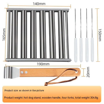 Detachable Steel Sausage Grill Rack