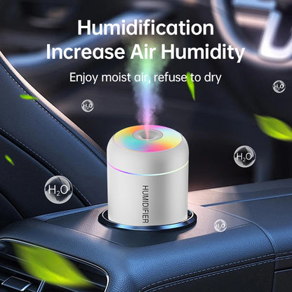 180ML Mini Ultrasonic USB Humidifier & Aroma Diffuser – Silent Mist Maker for Home, Car & Bedroom