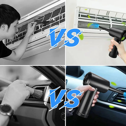 51000 RPM Cordless Compressed Air Duster – Rechargeable Keyboard & PC Cleaner with LED Light