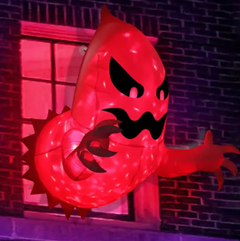Halloween Inflatable Outdoor Ghost Decoration – 6ft Light-Up Yard Inflatable with LED Lights