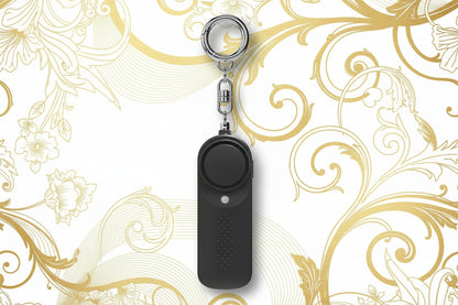 130dB Personal Safety Alarm Keychain – Loud Self-Defense Siren with LED Light (PA-200)