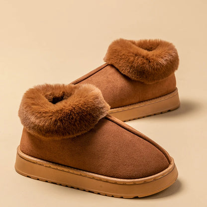 Women’s Winter Slippers – Plush Fleece Lined, Non-Slip Indoor House Shoes, Soft Sole | UniqSnaz