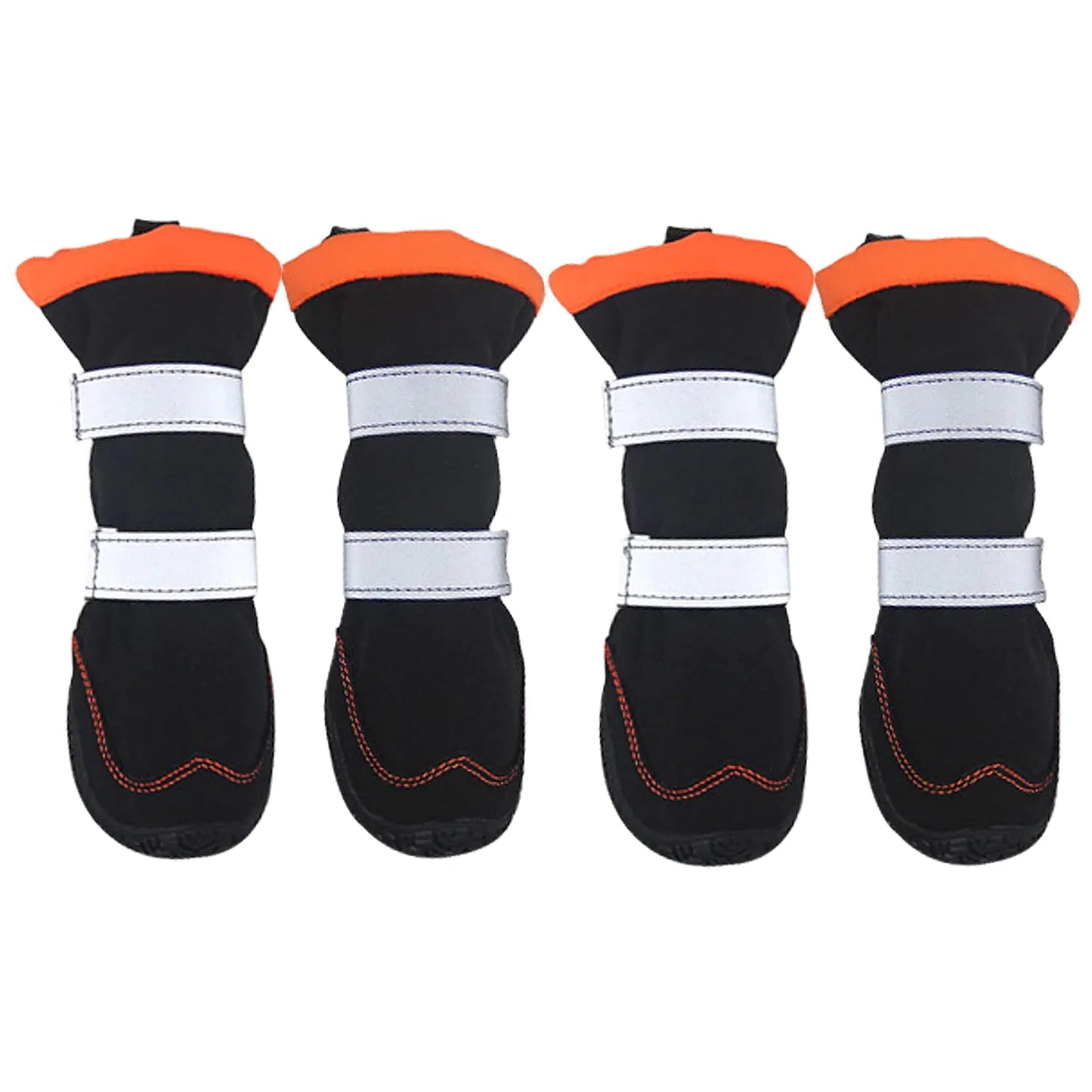 Climatex 4-Pack Winter Dog Booties with Reflective Straps