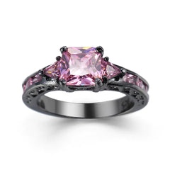 Geometric Opal Diamond Ring