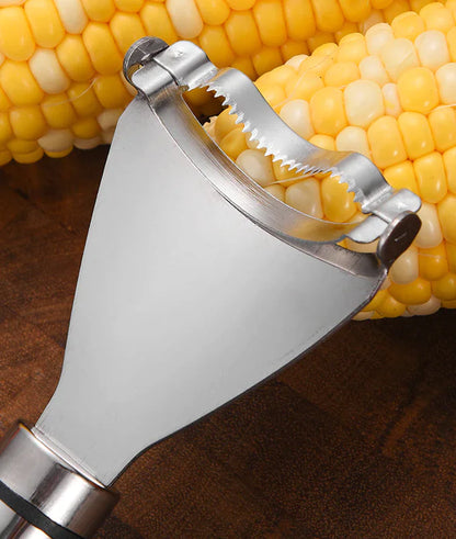 Dual Corn Kernel Stripper Tool Stainless Steel