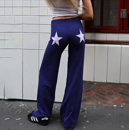 Ladies' Two-Tone Straight Pants