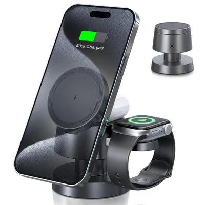 3-in-1 Foldable MagSafe Charger with Night Light