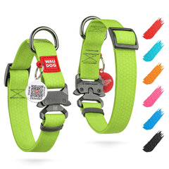 Green Waterproof Adjustable Medium Dog Collar