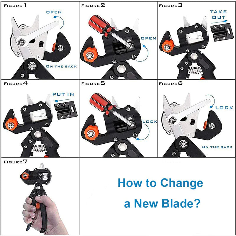 Garden Tree Pruner & Grafting Tool Kit