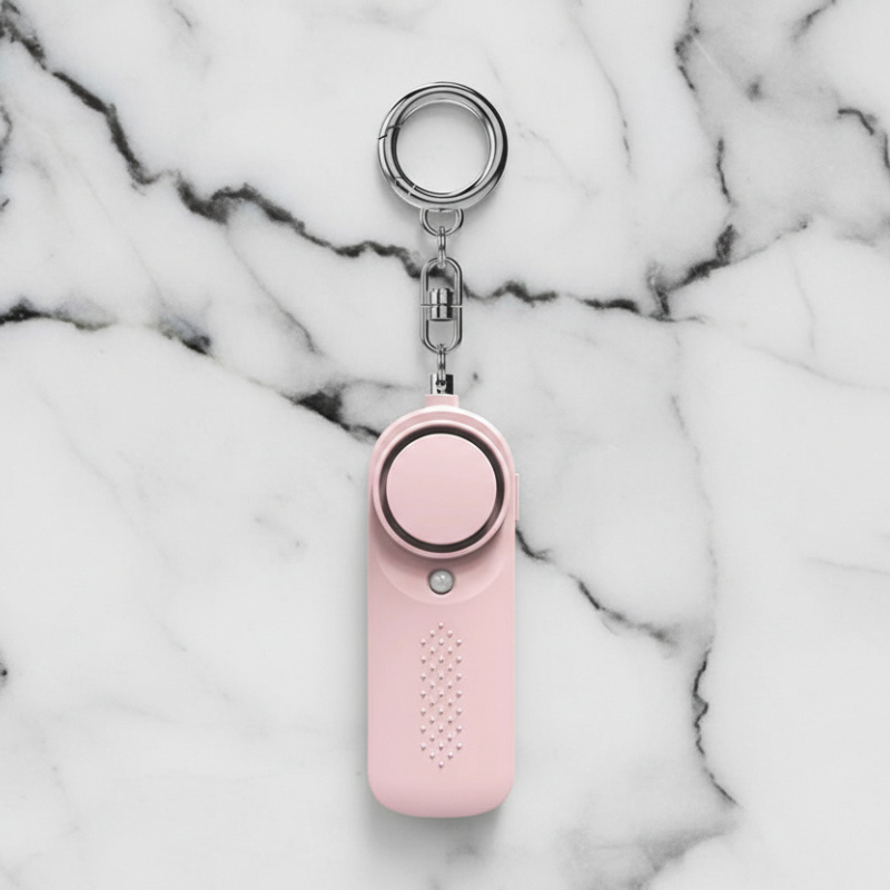 130dB Personal Safety Alarm Keychain – Loud Self-Defense Siren with LED Light (PA-200)