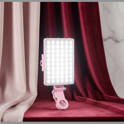 Dual-Clip Selfie Light for Phone, Laptop & Tablet – 3-Mode Adjustable LED Ring Light