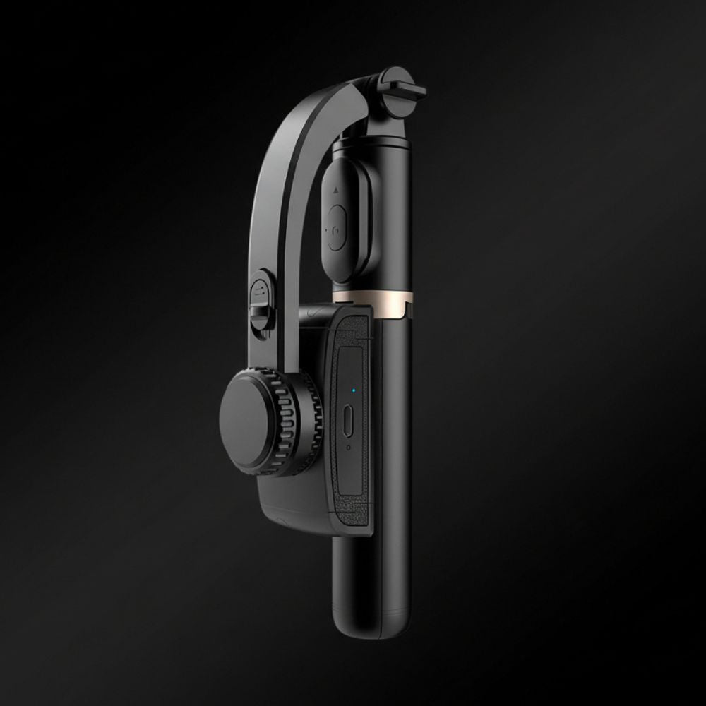 Roreta 2023 Gimbal Stabilizer Selfie Stick – Foldable Wireless Tripod, Bluetooth Shutter, for iOS & Android | UniqSnaz