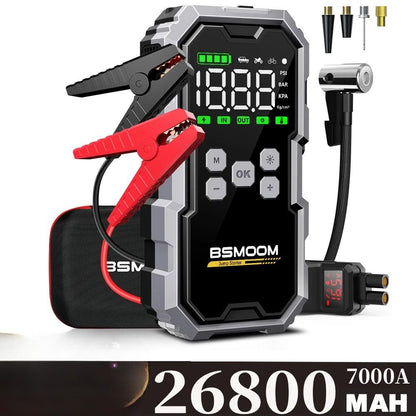 BSMOOM 7000A Car Jump Starter with 150PSI Air Pump – Portable Power Bank, Emergency Booster | UniqSnaz