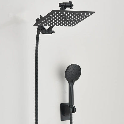 Shower Head Combo 8–12 Inch – High Pressure Rain Shower with Adjustable Extension Arm & 3-Way Handheld Spray | UniqSnaz